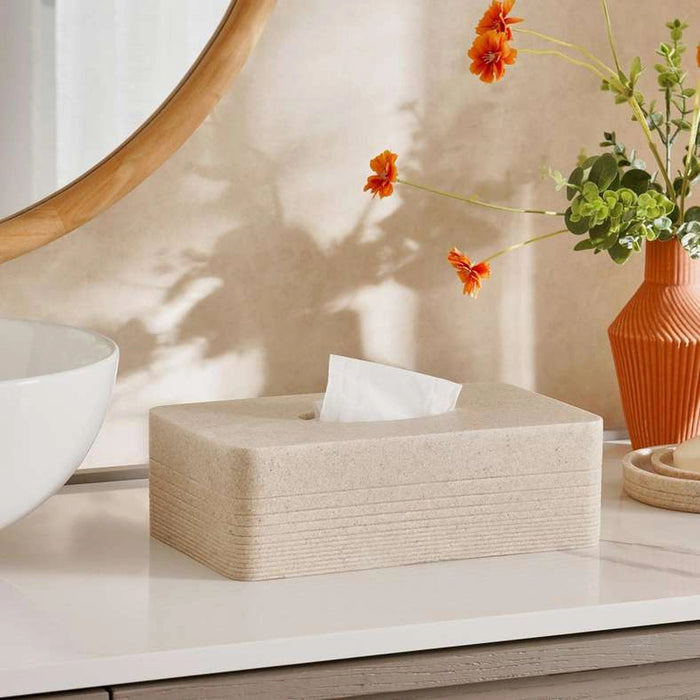 Zenith Tissue Box - Beige Pan Home