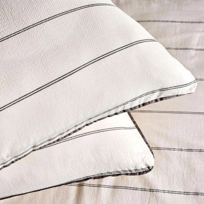 Zenith Woven Stripe 3-Piece Full Comforter Set 160X240Cm- Ivory