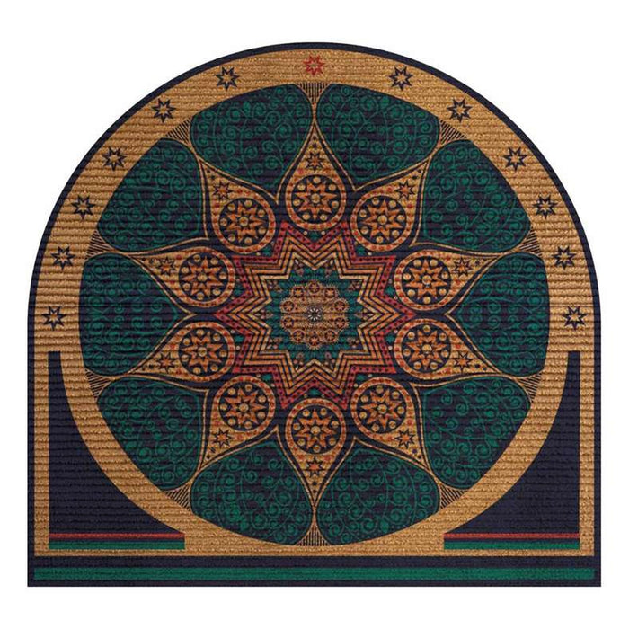 Zenna Printed Door Mat 93X98Cm - Blue
