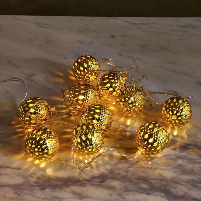 Zenny 10 Led Light Ball 2M - Gold