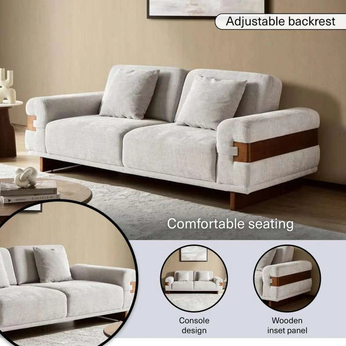 Zentro 3 Seater Sofa - Beige