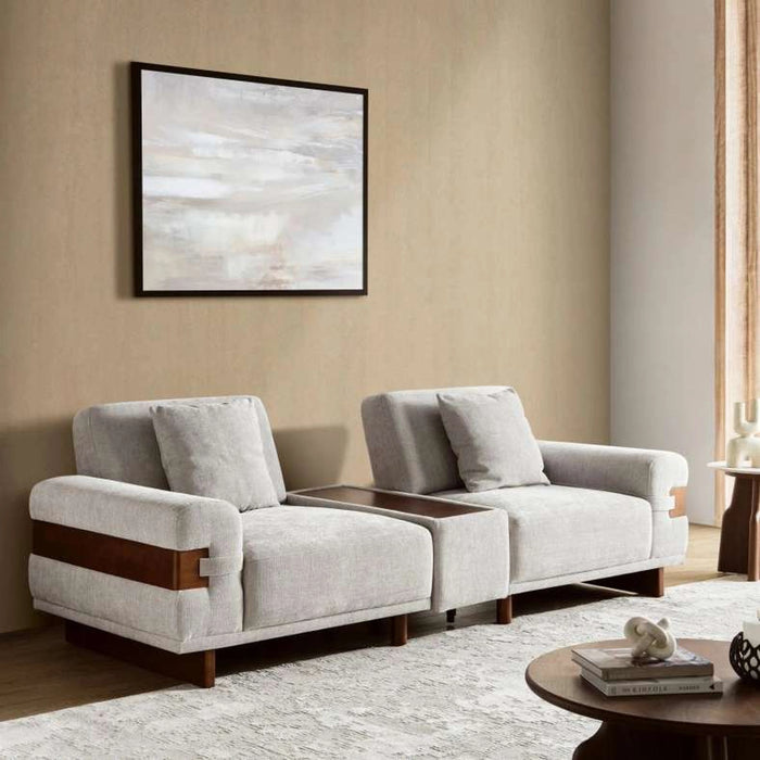 Zentro 4 Seater Sofa - Beige