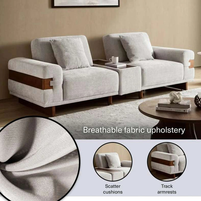 Zentro 4 Seater Sofa - Beige