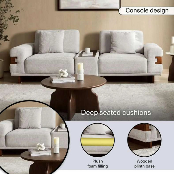 Zentro 4 Seater Sofa - Beige