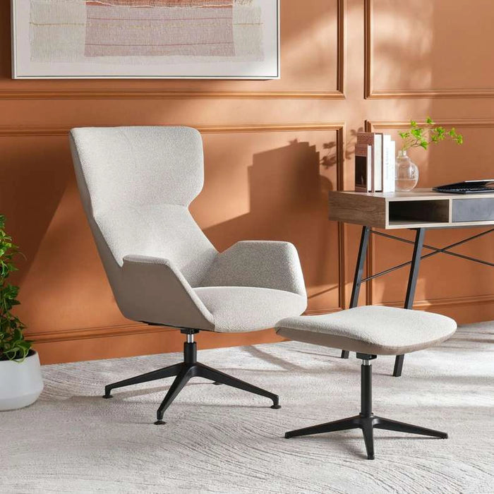 Zerra Office Single Seater Sofa With Foot Rest