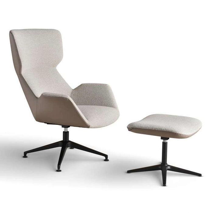 Zerra Office Single Seater Sofa With Foot Rest