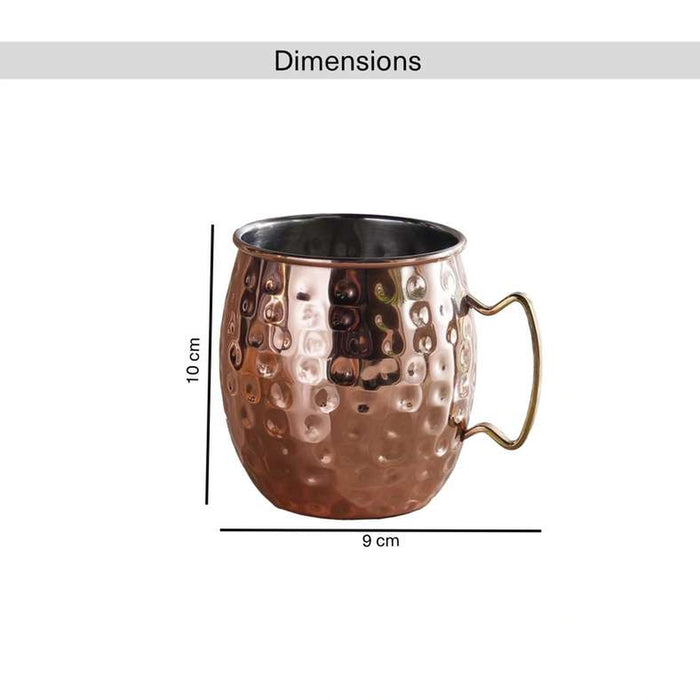 Zevah Hammered Mule Mug 473Ml -Copper