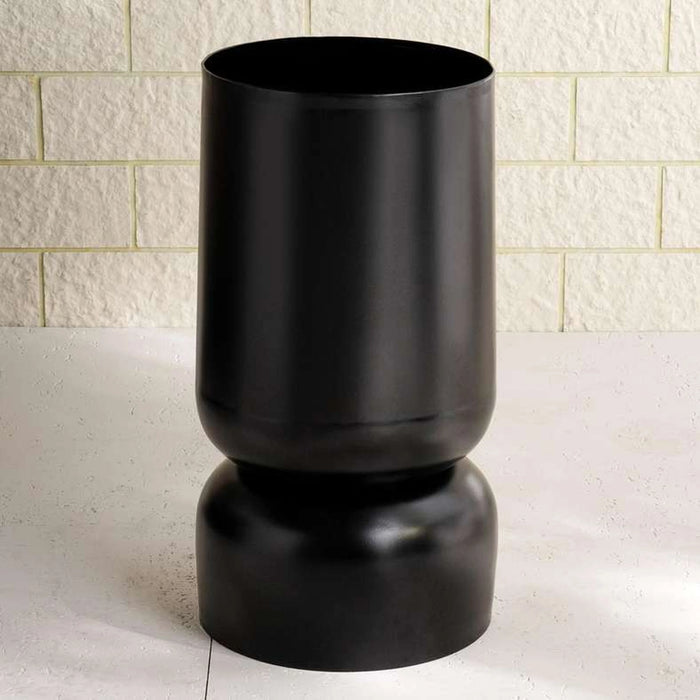 Zibo Metal Reversible Planter 30X30X50Cm- Black