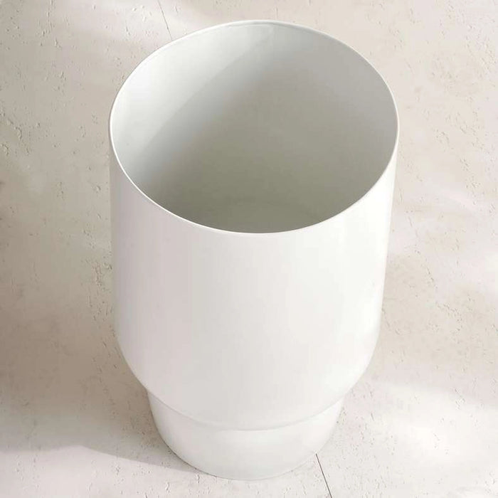 Zibo Metal Reversible Planter 35X35X56Cm- White