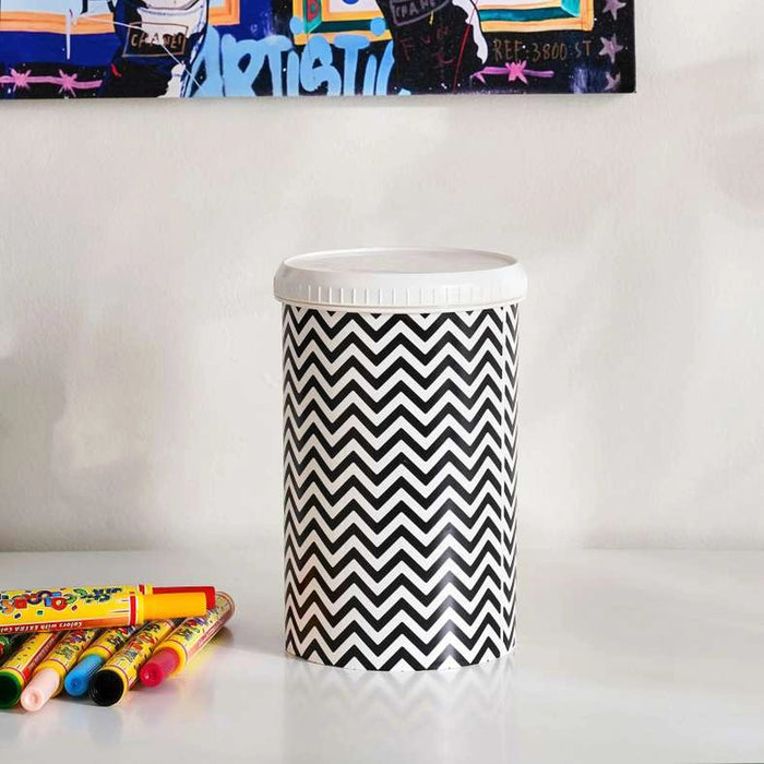 Zigzag Kids Storage 1L - Grey Pan Home