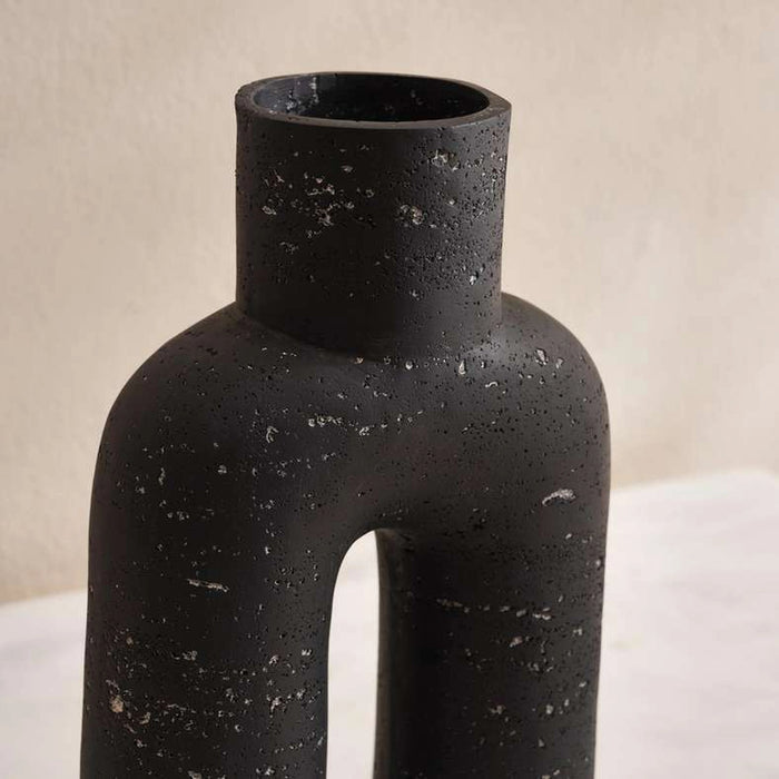 Zihao Polyresin Vase 16X7.5X25Cm - Black
