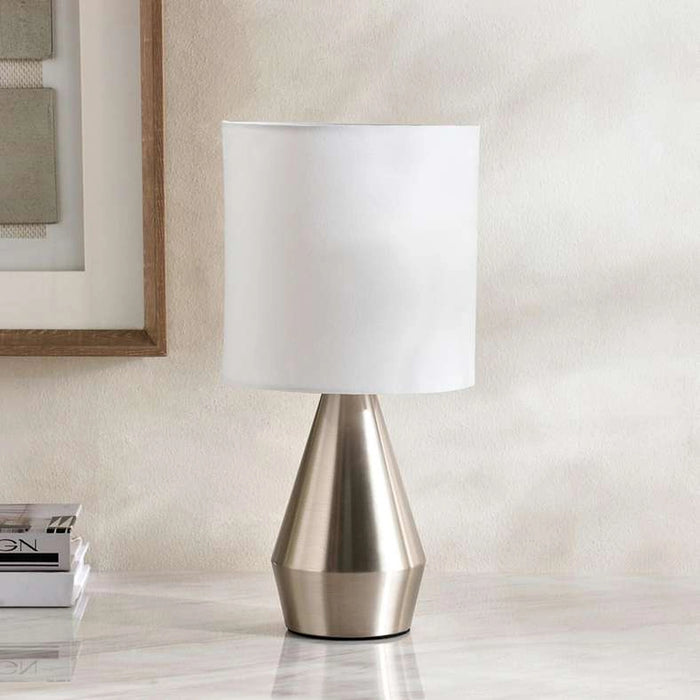 Zimmer 2-Piece E14 Metal Table Lamp 16X31.5Cm - Satin Nickel