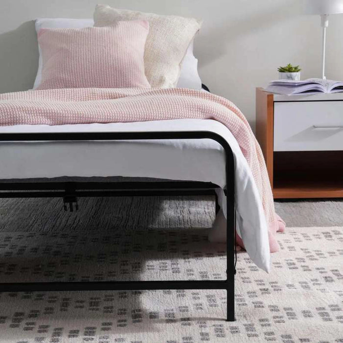 Zinus Folding Bed With Mattress - Grey Black