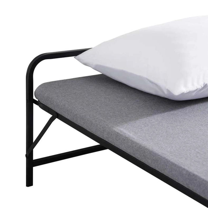 Zinus Folding Bed With Mattress - Grey Black