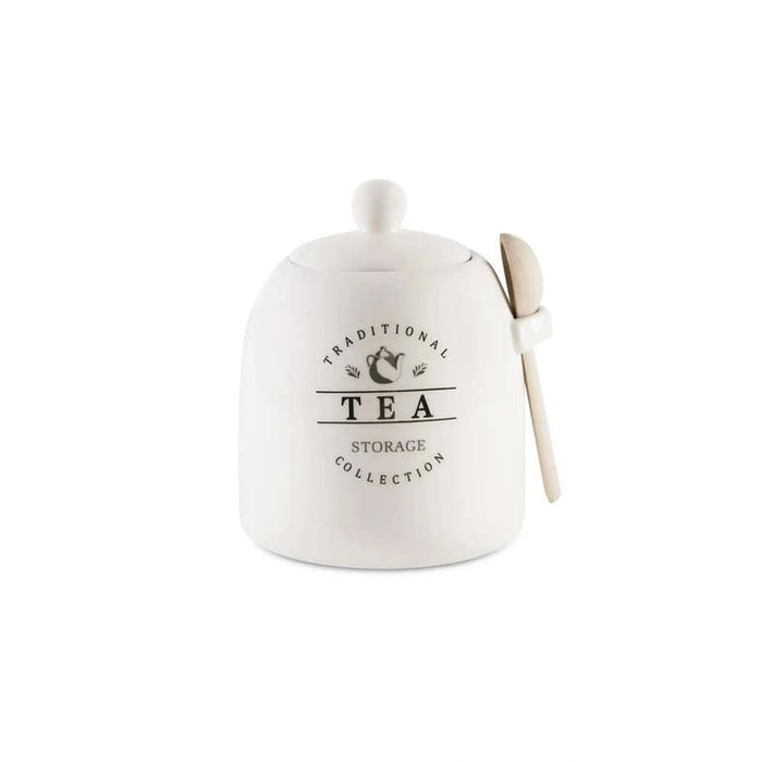 Zira Tea Canister With Spoon 700Ml - White