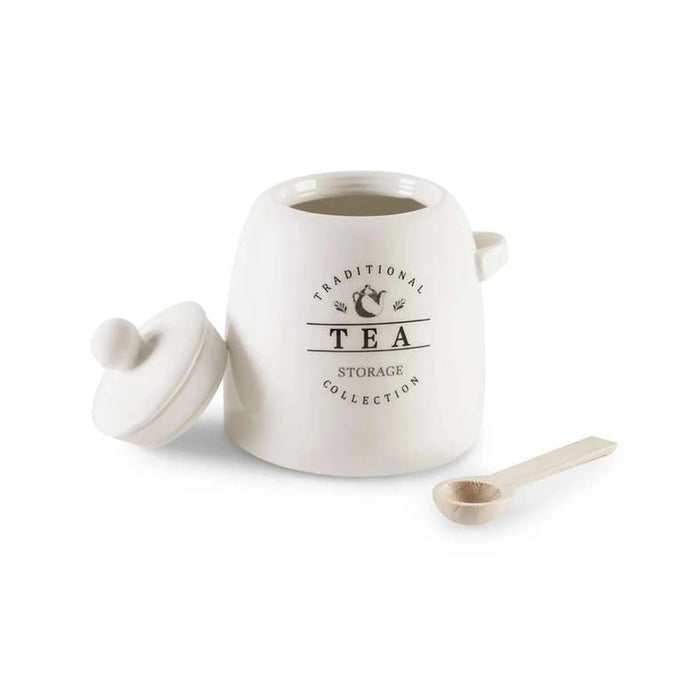 Zira Tea Canister With Spoon 700Ml - White