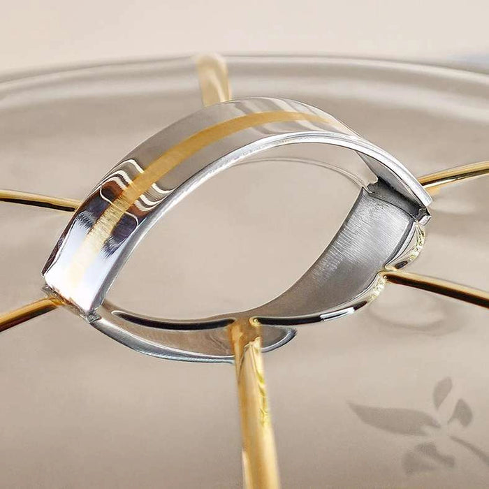 Ziya Gold Serving Dish 40Cm - Chrome & Gold