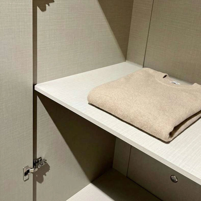 Zoe 6 Door Wardrobe - Light Grey