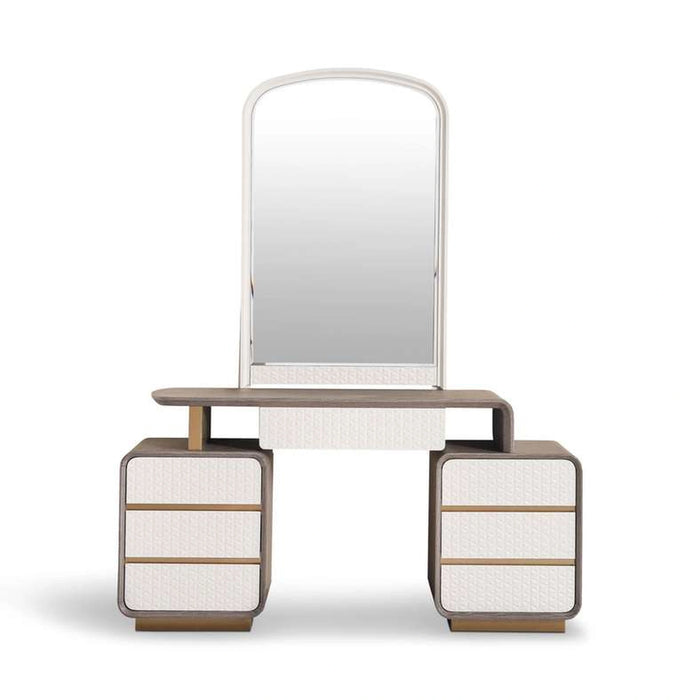 Zoe Dresser And Mirror - Light Grey