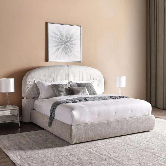 Zoe King Bed 180X200 Cm - Silver
