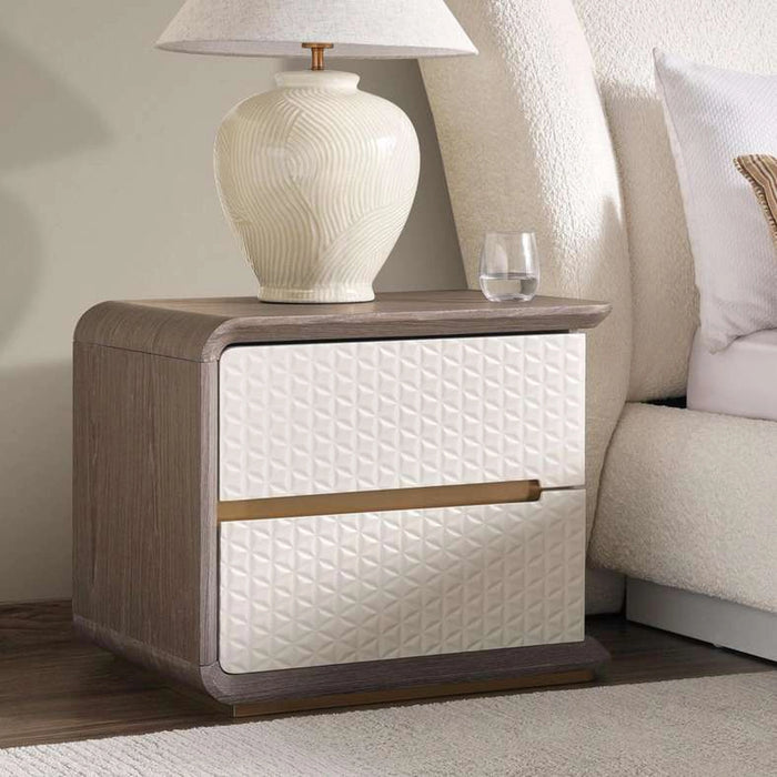 Zoe Nightstand Left - Light Grey