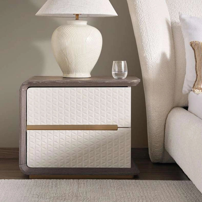 Zoe Nightstand Left - Light Grey