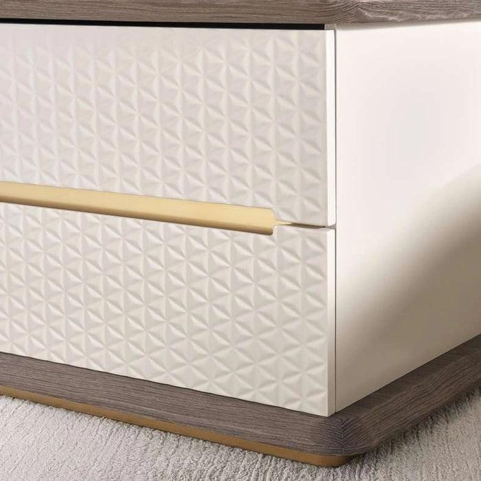 Zoe Nightstand Left - Light Grey