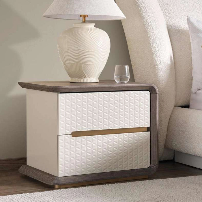 Zoe Nightstand Right - Light Grey