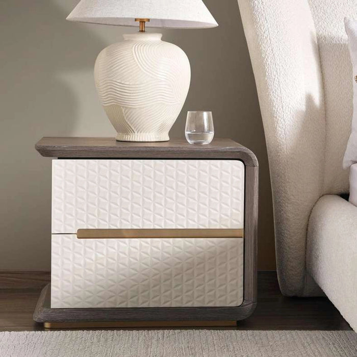 Zoe Nightstand Right - Light Grey