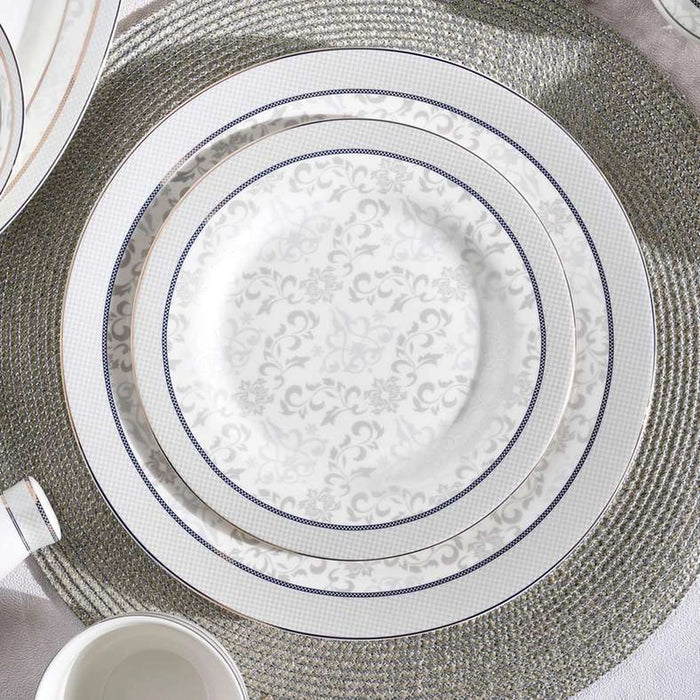 Zoha 47-Piece Porcelain Dinner Set -White