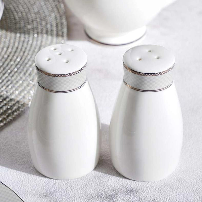 Zoha 47-Piece Porcelain Dinner Set -White