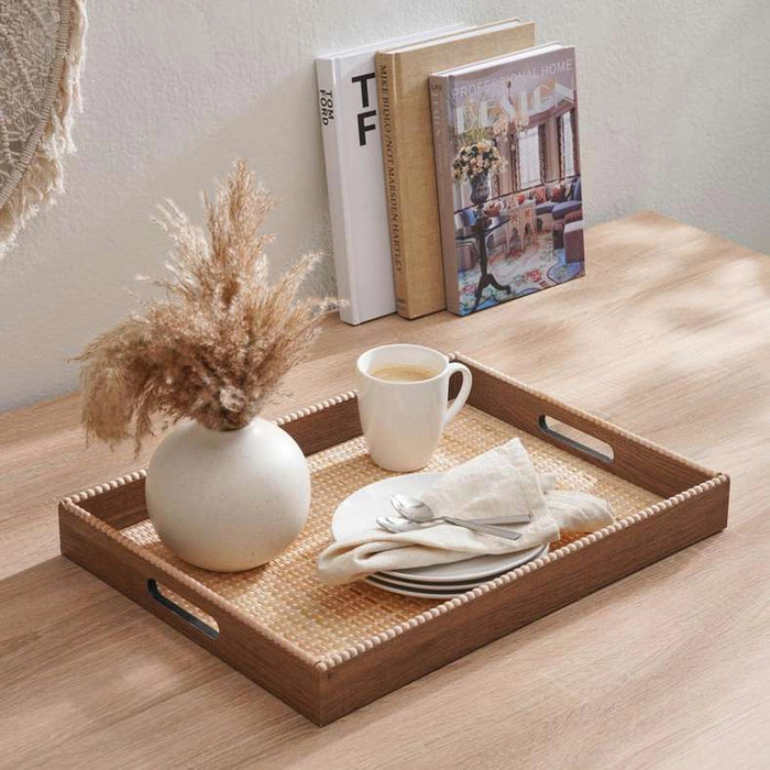 Zola Wooden Serving Tray 48X36X5.5Cm -Natural