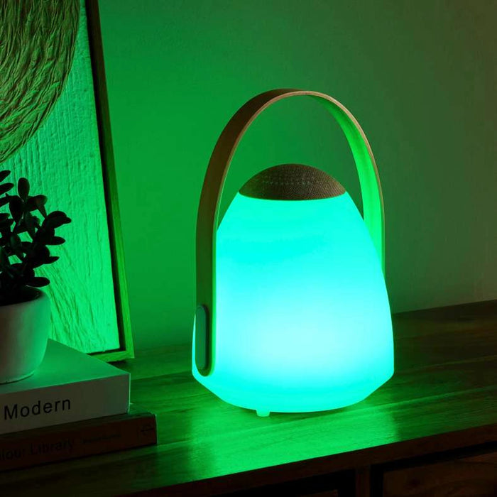 Zolly 16 Rgb Color Changing Led Light With Speaker Ip44 Waterproof 20X18.5X28Cm - White