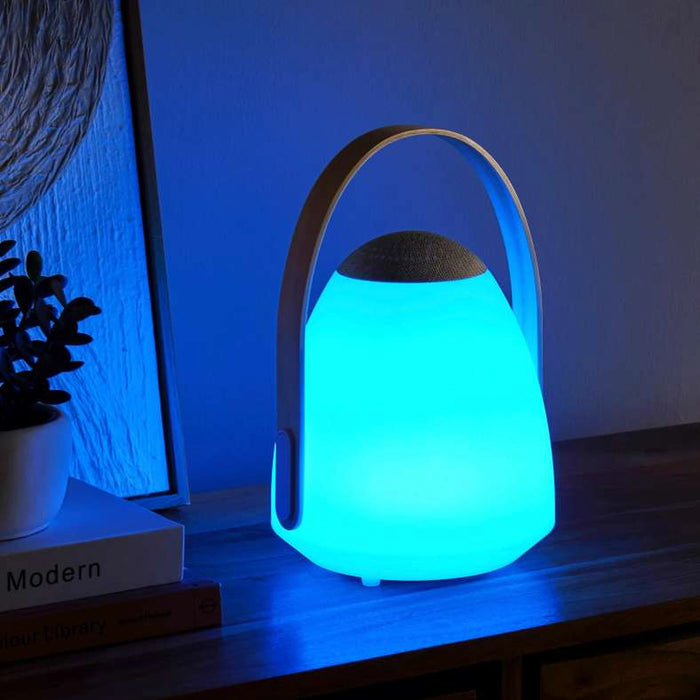 Zolly 16 Rgb Color Changing Led Light With Speaker Ip44 Waterproof 20X18.5X28Cm - White