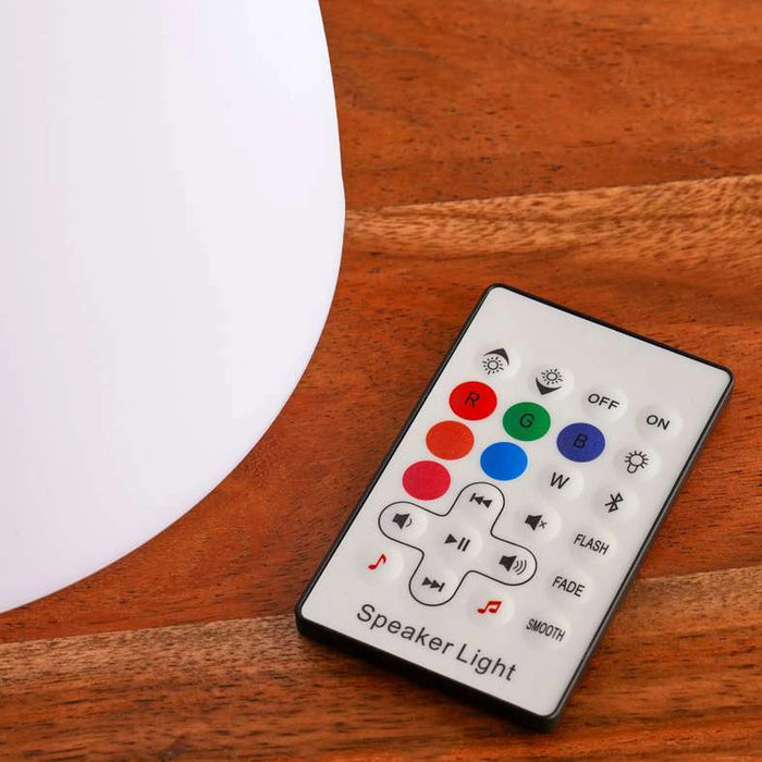 Zolly 16 Rgb Color Changing Led Light With Speaker Ip44 Waterproof 20X18.5X28Cm - White