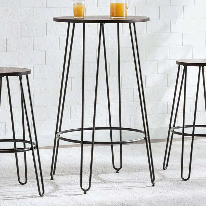 Zoltan 2 Seater Bar Table Wood - Dark Brown