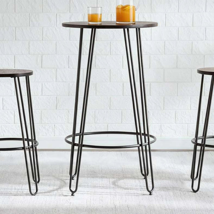 Zoltan 2 Seater Bar Table Wood - Dark Brown