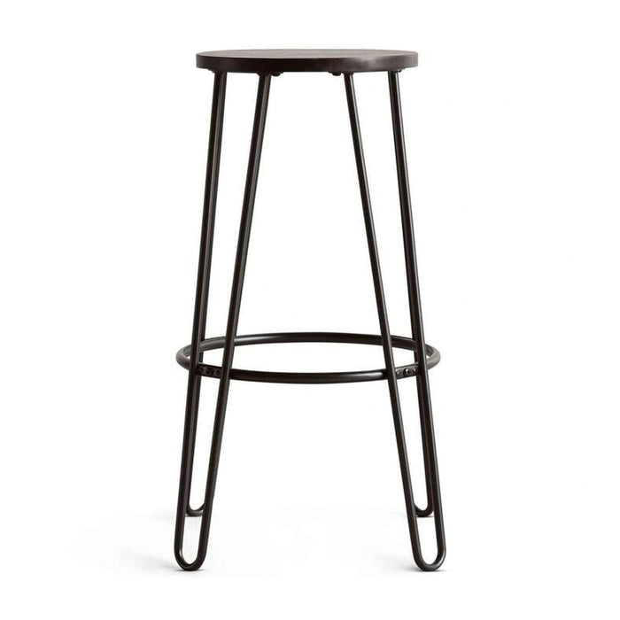Zoltan Bar Stool Wood - Dark Brown