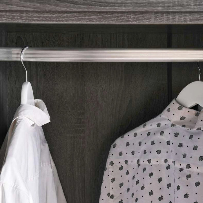 Zoyal 2 Door Wardrobe - Black