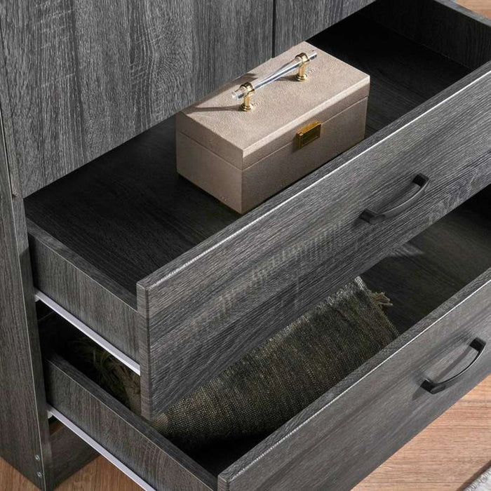 Zoyal 2 Door Wardrobe - Black