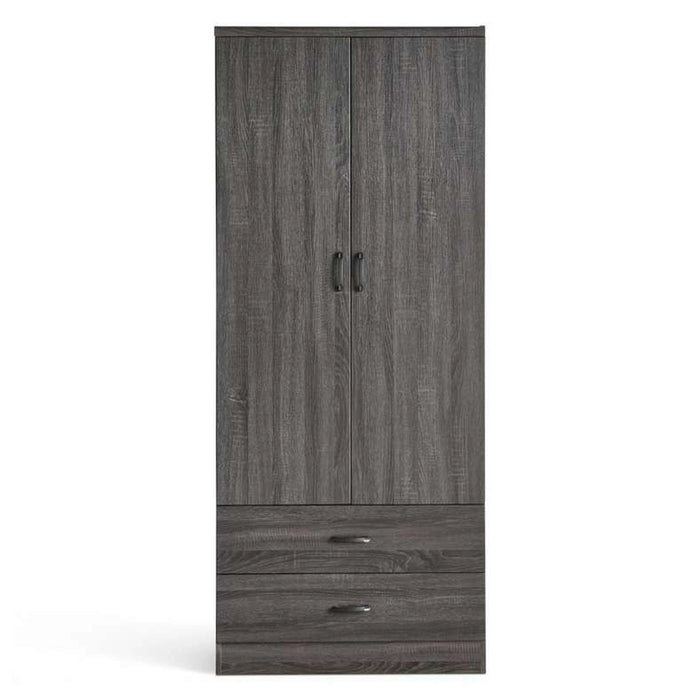 Zoyal 2 Door Wardrobe - Black