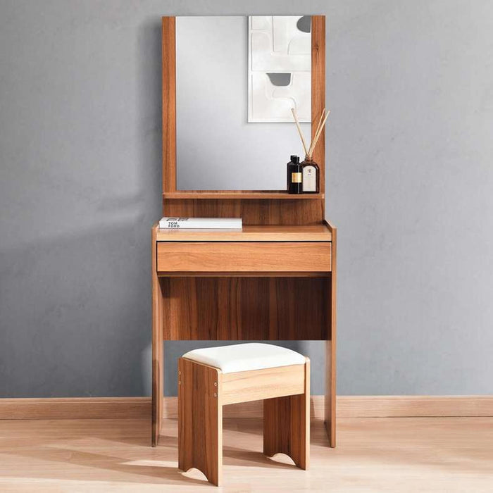 Zoyal 6 Pc Bedroom Set Mdf - Walnut