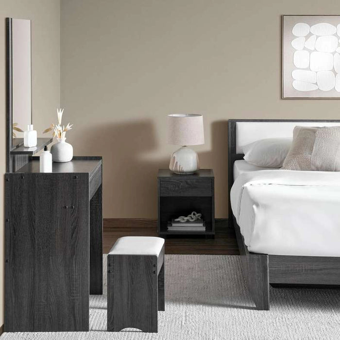 Zoyal 6 Pc Queen Bedroom Set 160X200 Cm - Black