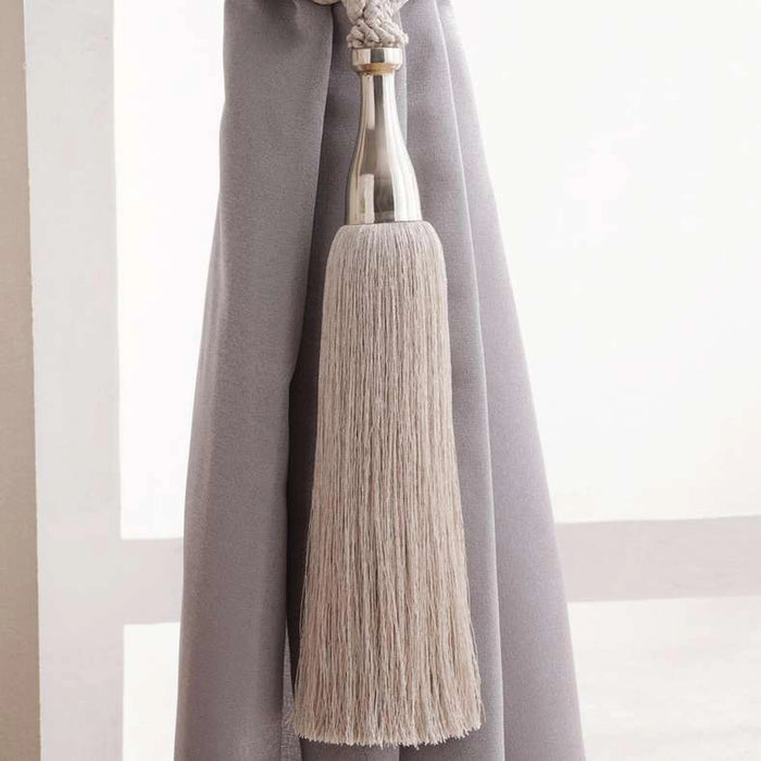 Zuleika Tassel Tieback - White
