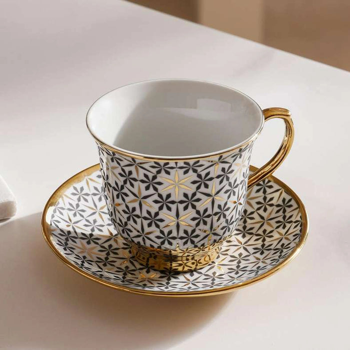 Zuri 13-Piece Tea Set - Pot 1.2L + Cup 220Ml -White Blue