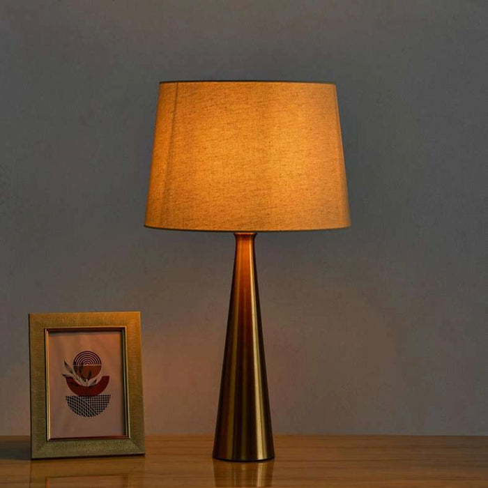 Zyder E27 Metal Table Lamp Dia 33X59Cm - Brass