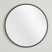 Stanley Metal Wall Mirror Dia 80cm - Black Pan Home