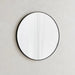 Stanley Metal Wall Mirror Dia 80cm - Black Pan Home