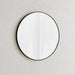 Stanley Metal Wall Mirror Dia 80cm - Black Pan Home