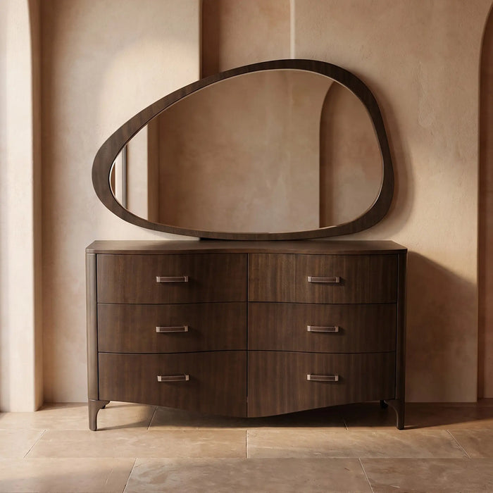 Piers Dresser with Mirror Brown